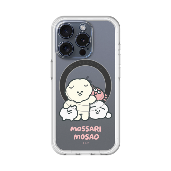 スリムプロテクションプレミアムケース with MagSafe［ もっさりもさお - みんないっしょ - クリア ］