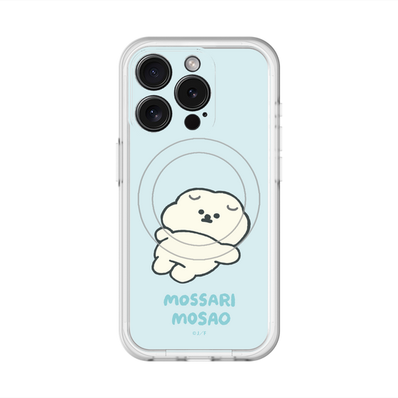 スリムプロテクションプレミアムケース with MagSafe［ もっさりもさお - 今日はもう何もしない ］