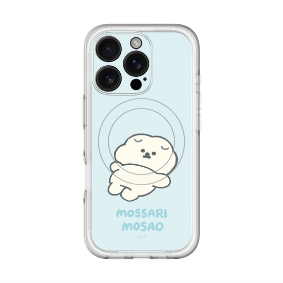 スリムプロテクションプレミアムケース with MagSafe［ もっさりもさお - 今日はもう何もしない ］