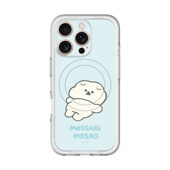 スリムプロテクションプレミアムケース with MagSafe［ もっさりもさお - 今日はもう何もしない ］