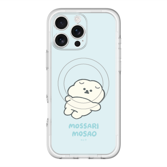 スリムプロテクションプレミアムケース with MagSafe［ もっさりもさお - 今日はもう何もしない ］