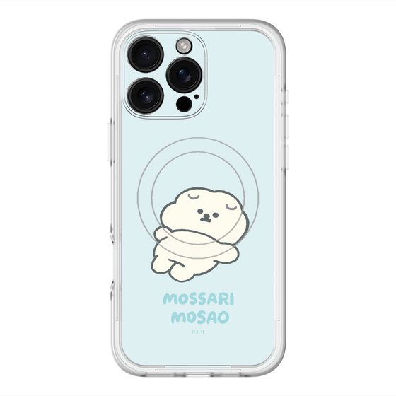 スリムプロテクションプレミアムケース with MagSafe［ もっさりもさお - 今日はもう何もしない ］