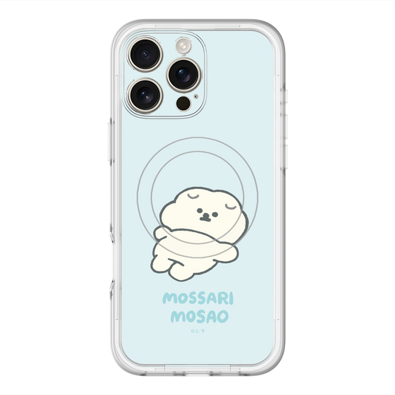 スリムプロテクションプレミアムケース with MagSafe［ もっさりもさお - 今日はもう何もしない ］