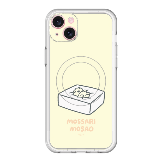 スリムプロテクションプレミアムケース with MagSafe［ もっさりもさお - おとうふマットレス ］