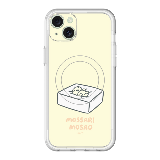 スリムプロテクションプレミアムケース with MagSafe［ もっさりもさお - おとうふマットレス ］