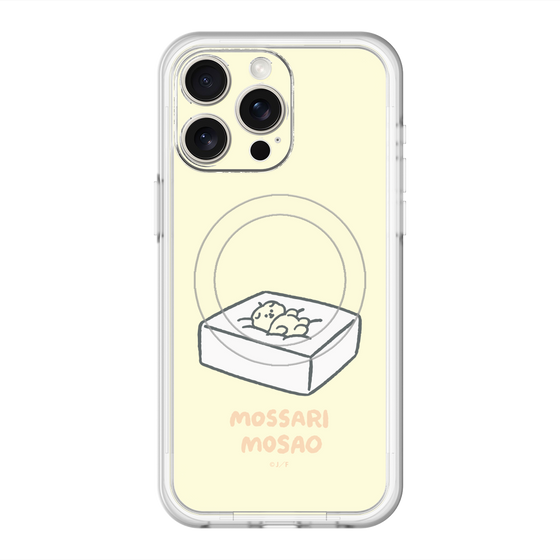 スリムプロテクションプレミアムケース with MagSafe［ もっさりもさお - おとうふマットレス ］