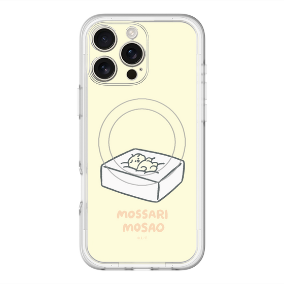 スリムプロテクションプレミアムケース with MagSafe［ もっさりもさお - おとうふマットレス ］
