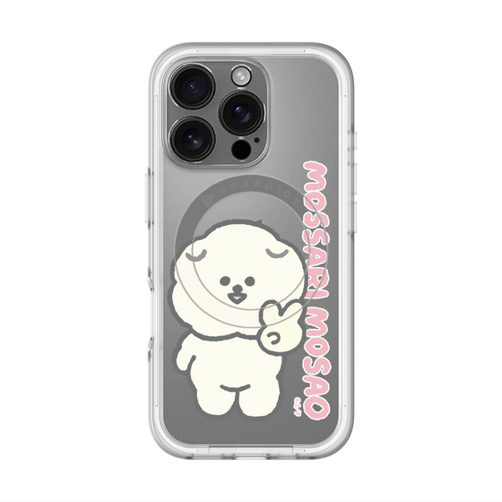 スリムプロテクションプレミアムケース with MagSafe［ もっさりもさお - ピスもさ ］