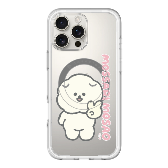 スリムプロテクションプレミアムケース with MagSafe［ もっさりもさお - ピスもさ ］