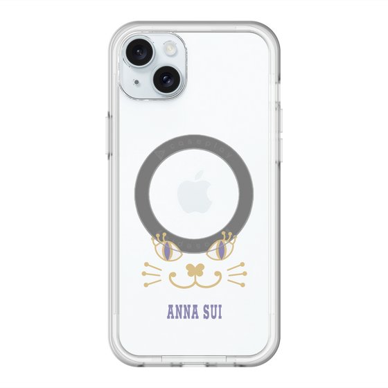 スリムプロテクションプレミアムケース with MagSafe［ ANNA SUI - フェイス - クリア ］