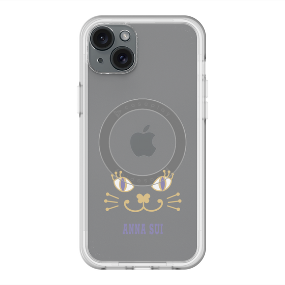 スリムプロテクションプレミアムケース with MagSafe［ ANNA SUI - フェイス - クリア ］