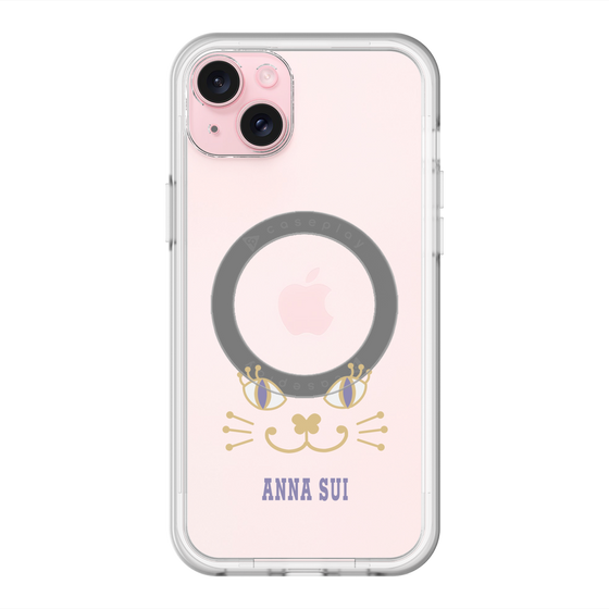 スリムプロテクションプレミアムケース with MagSafe［ ANNA SUI - フェイス - クリア ］