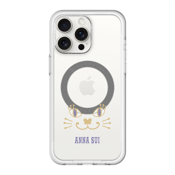 スリムプロテクションプレミアムケース with MagSafe［ ANNA SUI - フェイス - クリア ］