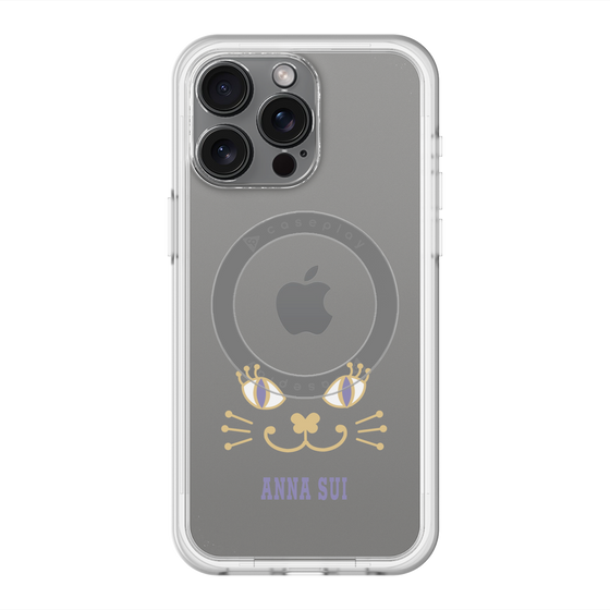 スリムプロテクションプレミアムケース with MagSafe［ ANNA SUI - フェイス - クリア ］