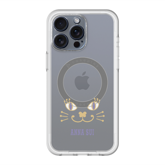 スリムプロテクションプレミアムケース with MagSafe［ ANNA SUI - フェイス - クリア ］