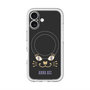 スリムプロテクションプレミアムケース with MagSafe［ ANNA SUI - フェイス - ブラック ］