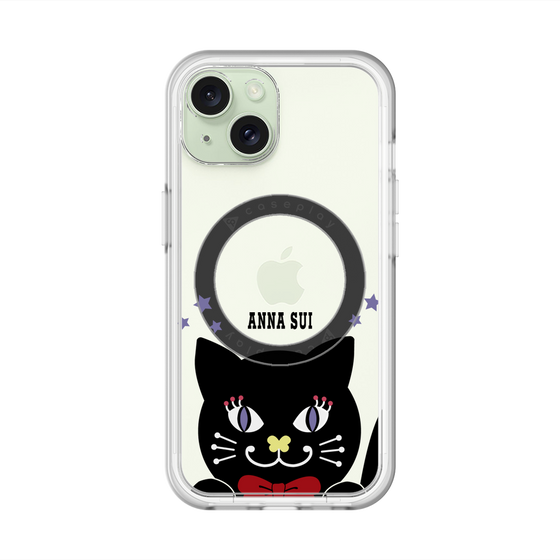 スリムプロテクションプレミアムケース with MagSafe［ ANNA SUI - TITIとスター - クリア ］