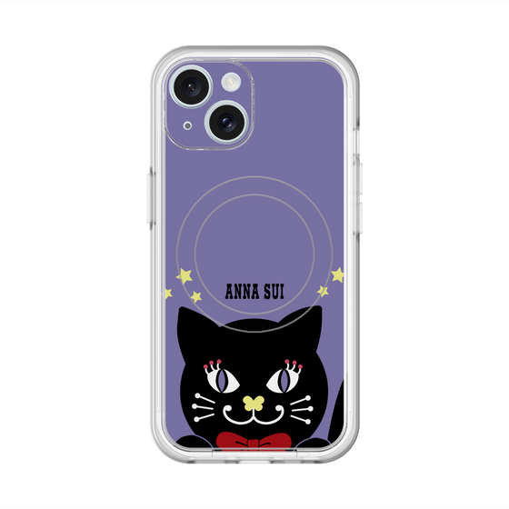 スリムプロテクションプレミアムケース with MagSafe［ ANNA SUI - TITIとスター - パープル ］