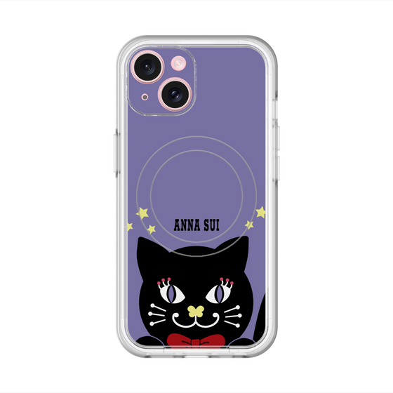 スリムプロテクションプレミアムケース with MagSafe［ ANNA SUI - TITIとスター - パープル ］