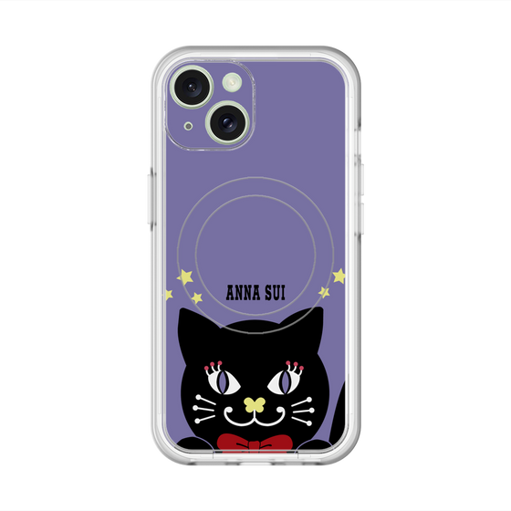 スリムプロテクションプレミアムケース with MagSafe［ ANNA SUI - TITIとスター - パープル ］