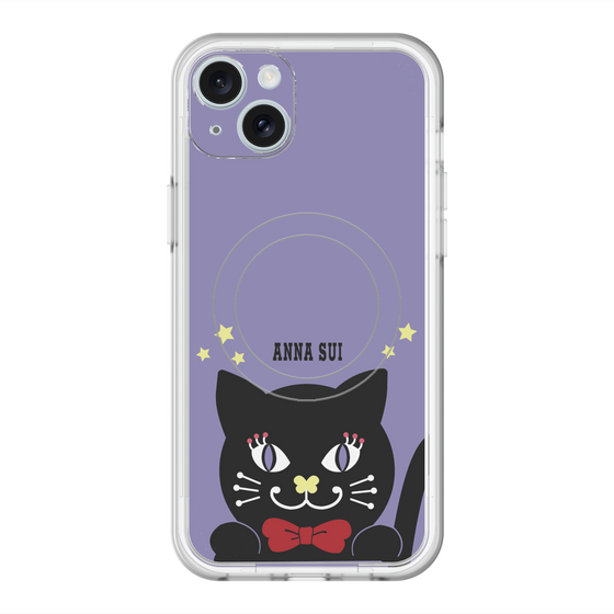 スリムプロテクションプレミアムケース with MagSafe［ ANNA SUI - TITIとスター - パープル ］