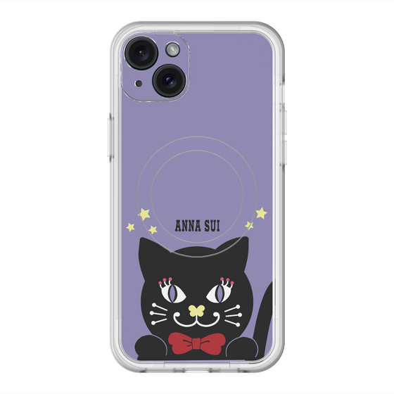 スリムプロテクションプレミアムケース with MagSafe［ ANNA SUI - TITIとスター - パープル ］