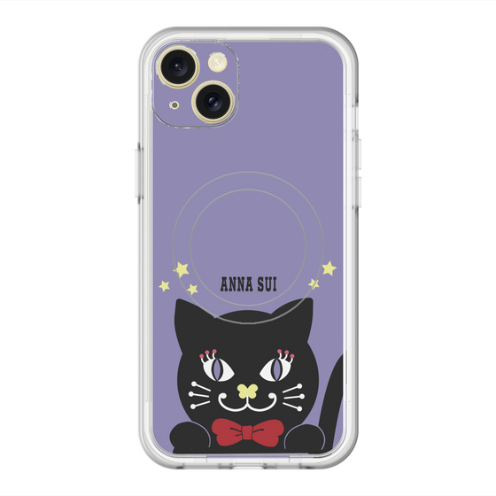 スリムプロテクションプレミアムケース with MagSafe［ ANNA SUI - TITIとスター - パープル ］