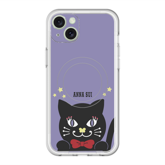 スリムプロテクションプレミアムケース with MagSafe［ ANNA SUI - TITIとスター - パープル ］