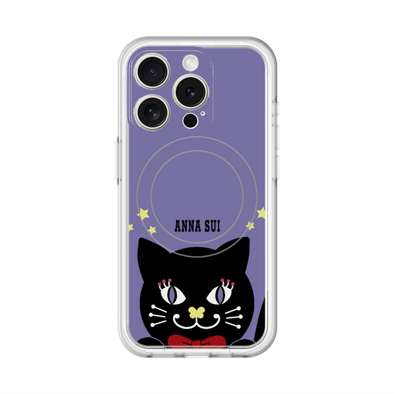 スリムプロテクションプレミアムケース with MagSafe［ ANNA SUI - TITIとスター - パープル ］
