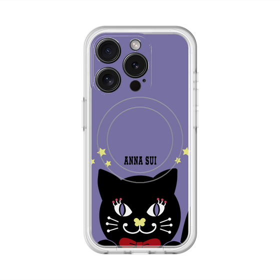 スリムプロテクションプレミアムケース with MagSafe［ ANNA SUI - TITIとスター - パープル ］