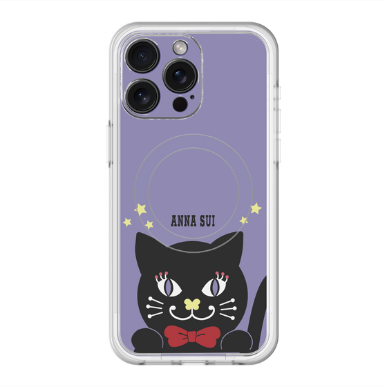 スリムプロテクションプレミアムケース with MagSafe［ ANNA SUI - TITIとスター - パープル ］
