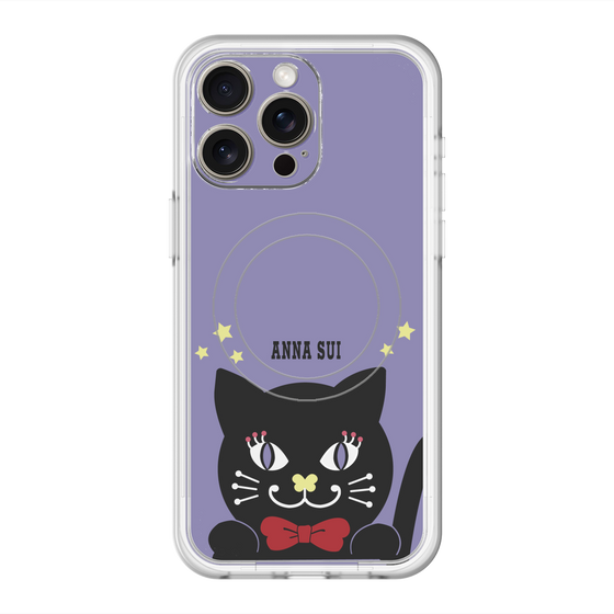 スリムプロテクションプレミアムケース with MagSafe［ ANNA SUI - TITIとスター - パープル ］