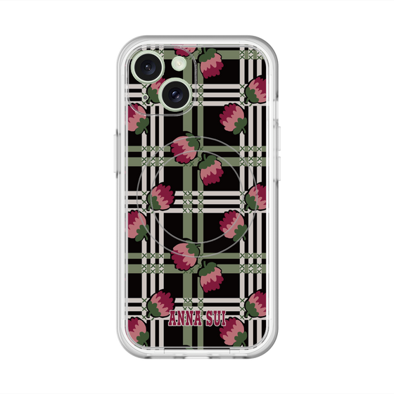 スリムプロテクションプレミアムケース with MagSafe［ ANNA SUI - クローバーフラワー ］