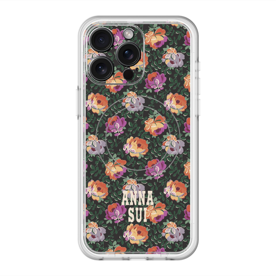 スリムプロテクションプレミアムケース with MagSafe［ ANNA SUI - オンブルローズ ］