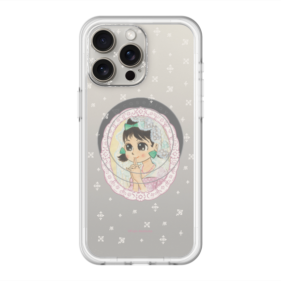 スリムプロテクションプレミアムケース with MagSafe［ ひみつのアッコちゃん - テクマクマヤコン - クリア ］