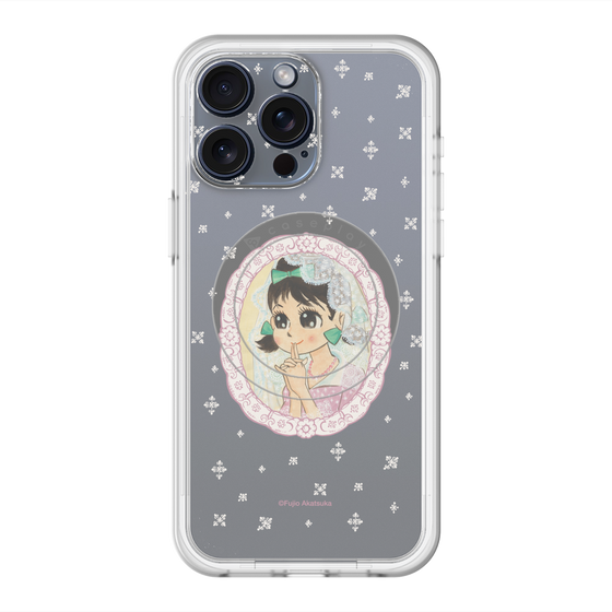 スリムプロテクションプレミアムケース with MagSafe［ ひみつのアッコちゃん - テクマクマヤコン - クリア ］