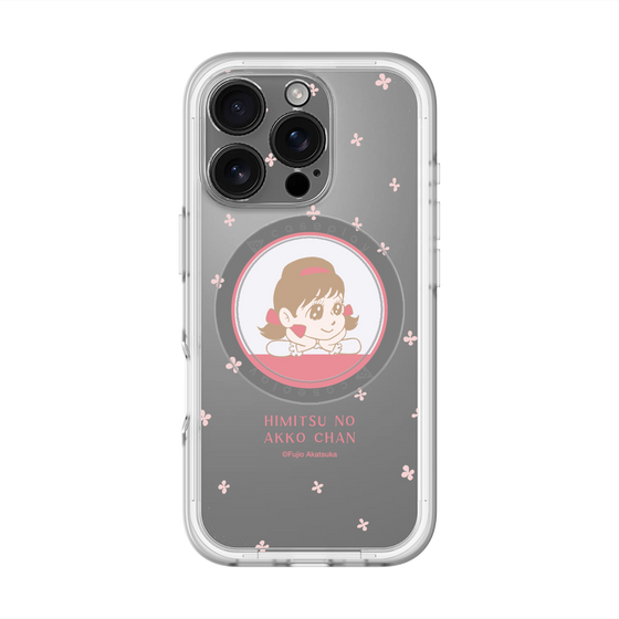 スリムプロテクションプレミアムケース with MagSafe［ ひみつのアッコちゃん - アッコちゃん - クリア ］