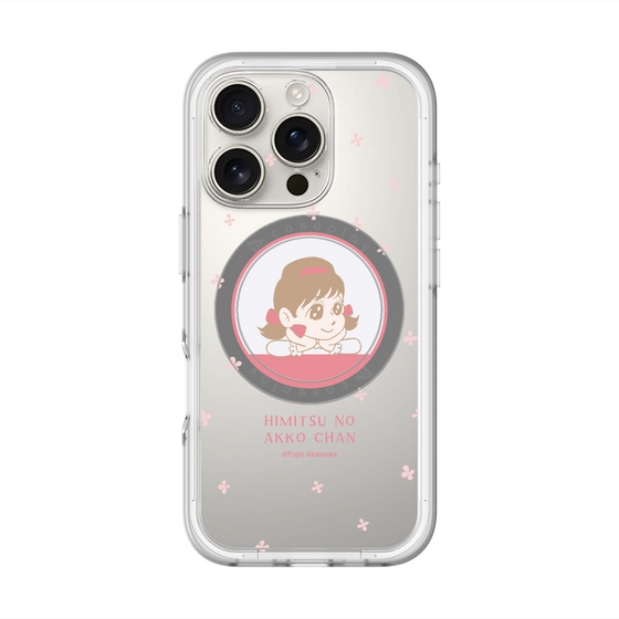 スリムプロテクションプレミアムケース with MagSafe［ ひみつのアッコちゃん - アッコちゃん - クリア ］