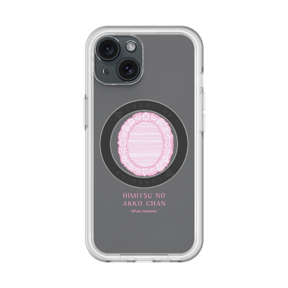 スリムプロテクションプレミアムケース with MagSafe［ ひみつのアッコちゃん - 魔法の鏡 - クリア ］