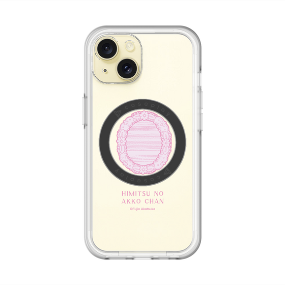スリムプロテクションプレミアムケース with MagSafe［ ひみつのアッコちゃん - 魔法の鏡 - クリア ］