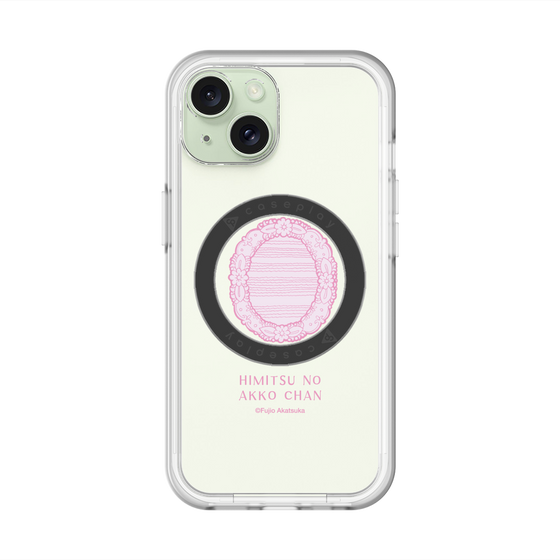 スリムプロテクションプレミアムケース with MagSafe［ ひみつのアッコちゃん - 魔法の鏡 - クリア ］