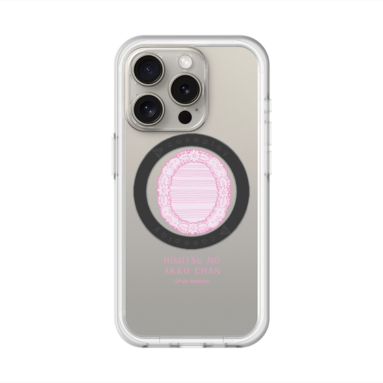 スリムプロテクションプレミアムケース with MagSafe［ ひみつのアッコちゃん - 魔法の鏡 - クリア ］