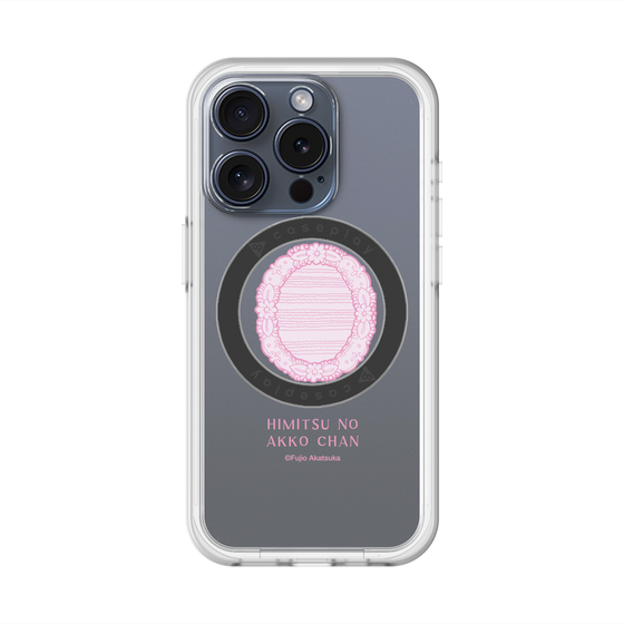 スリムプロテクションプレミアムケース with MagSafe［ ひみつのアッコちゃん - 魔法の鏡 - クリア ］
