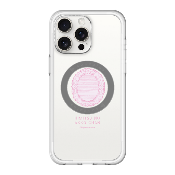 スリムプロテクションプレミアムケース with MagSafe［ ひみつのアッコちゃん - 魔法の鏡 - クリア ］