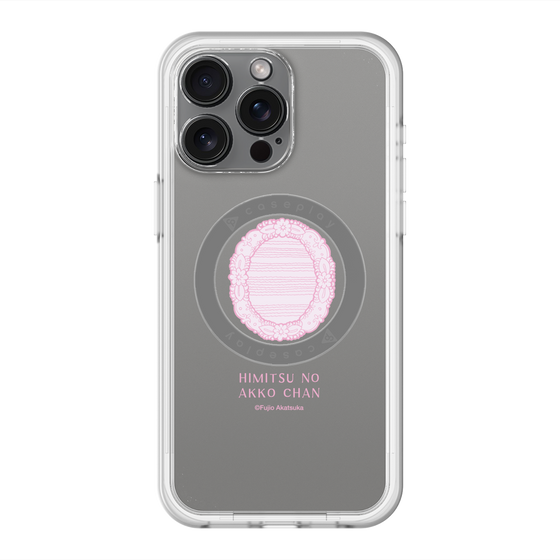 スリムプロテクションプレミアムケース with MagSafe［ ひみつのアッコちゃん - 魔法の鏡 - クリア ］