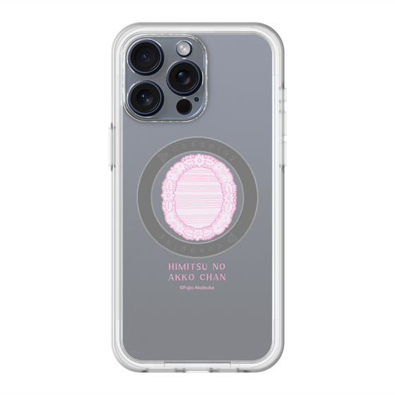 スリムプロテクションプレミアムケース with MagSafe［ ひみつのアッコちゃん - 魔法の鏡 - クリア ］