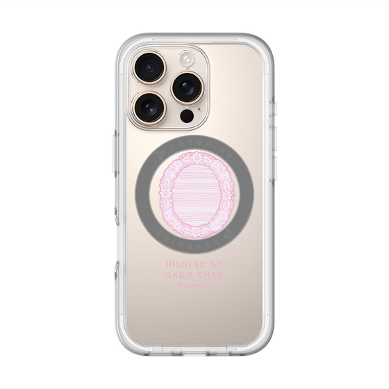 スリムプロテクションプレミアムケース with MagSafe［ ひみつのアッコちゃん - 魔法の鏡 - クリア ］