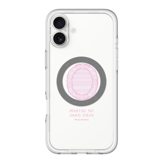 スリムプロテクションプレミアムケース with MagSafe［ ひみつのアッコちゃん - 魔法の鏡 - クリア ］