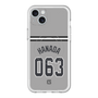 スリムプロテクションプレミアムケース with MagSafe［ 読売ジャイアンツ - #063 HANADA - ビジター ］