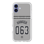 スリムプロテクションプレミアムケース with MagSafe［ 読売ジャイアンツ - #063 HANADA - ビジター ］